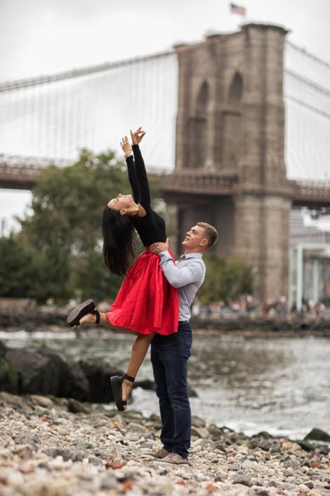 Dance by the Bridge: A Moment Suspended